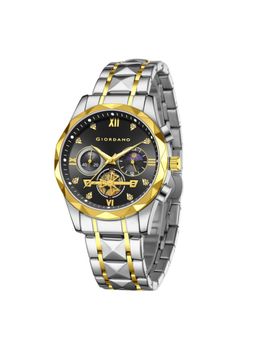 Giordano - Men Multifunction Sundials Black Dial Analog Watch - GZ-50236 (M)