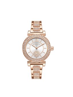 Giordano - Women Elegant Crystal Design White Dial Analog Watch - GZ-60086 (M)
