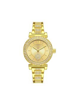 Giordano - Women Elegant Crystal Design Gold Dial Analog Watch - GZ-60086 (M)