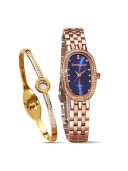 Giordano - Women Quartz Blue Dial Analog Watch With Bracelet - GZ-60153 (M)