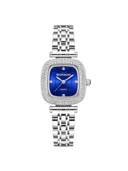 Giordano - Women Crystal Studded Bezel Blue Dial Analog Watch - GZ-60165 (M)