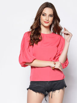 Sera - Coral Solid Top