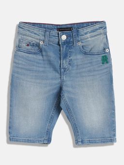 Tommy Hilfiger - Boys Slim Fit Solid Mid Rise Shorts