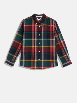 Tommy Hilfiger - Boys Checks Regular Fit Cotton Shirt