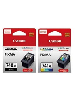 Canon - Combo 740XL & 741XL Ink Cartridge (Set of 2) (PG 740XL & CL 741XL) Black & Color