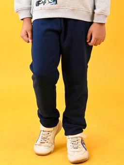 ANTHRILO - Navy Blue Warm Fleece Boys Joggers
