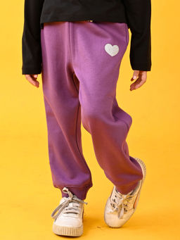 ANTHRILO - Purple Heart Warm Fleece Joggers