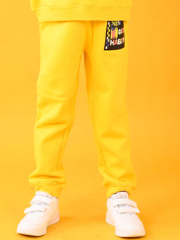 ANTHRILO - New Good Habits Yellow Fleece Joggers