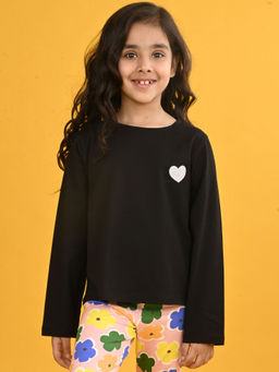 ANTHRILO - Black Long Sleeves Crop Top