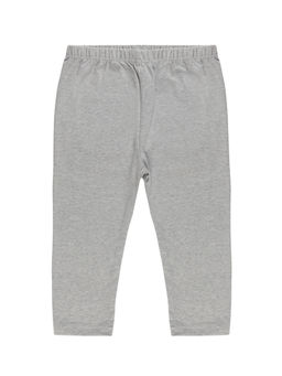 KiddoPanti - Grey Dark Grey Solid Capri