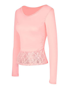 Outzidr - Street Pink U Neck Fitted T-Shirt