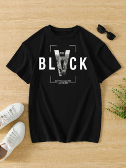 Outzidr - Street Black Graphic Regular T-Shirt
