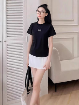 Outzidr - Street Black Embroidered Logo T-Shirt