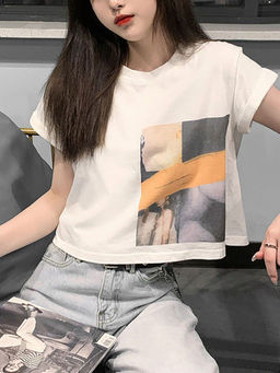 Outzidr - Street White Graphic Printed T-Shirt