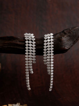 E2O - Silver Dangler Earrings For Women