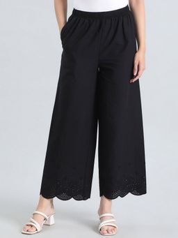 Go Colors - Cotton Hakoba Black Palazzo