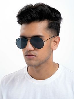 Joker and Witch - Joker & Witch Rafael Black Aviator Sunglasses (62)