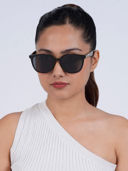 Joker and Witch - Joker & Witch Rei Black Wayfarer Sunglasses (58)