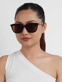 Joker and Witch - Joker & Witch Rei Black and Orange Wayfarer Sunglasses (58)