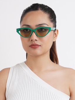 Joker and Witch - Joker & Witch Italiaa Green Cat Eye Sunglasses (55)