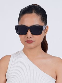 Joker and Witch - Joker & Witch Cloe Black Retrograde Sunglasses (54)