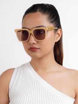 Joker and Witch - Joker & Witch Henessy Brown Oversized Wayfarer (52)