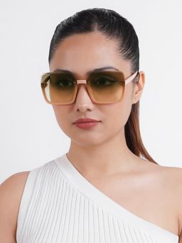 Joker and Witch - Joker & Witch Breckie Half RIm Brown Sunglasses (63)