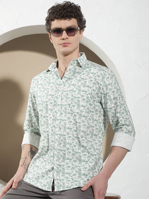 mens green floral dress shirt Buy CRIMSOUNE CLUB Men Printed (S) Online Bedroom dresser