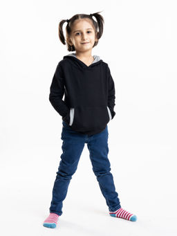 Reedoo - Colour Pop Hoodie In Black