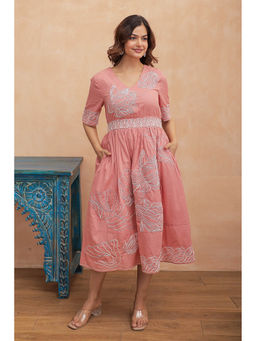 AADEWS - Flipa Embroidery Pink Dress