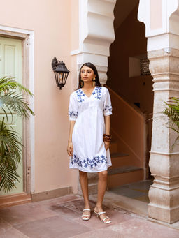 AADEWS - Soul Embroidered Short Dress