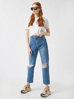 Koton - Mid Waist Central Indigo Jeans