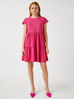 Koton - Mini Fuchsia Dress