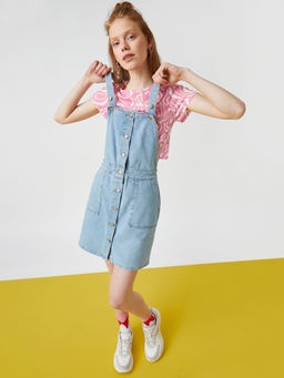 Koton - Mini Open Indigo Dress