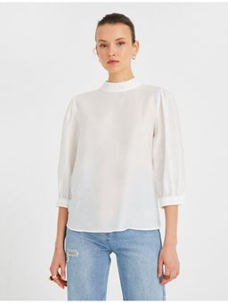 Koton - Off White Top With High Neck