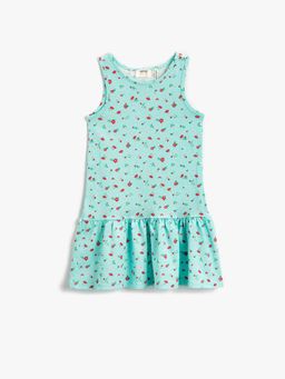 Koton - Girls Blue-printed Dress