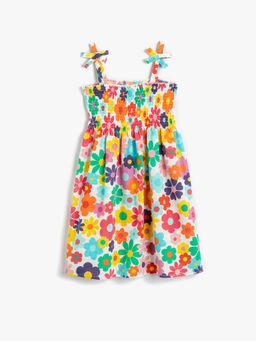 Koton - Girls Orange Printed Dress