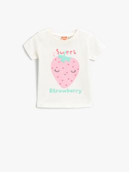 Koton - Girls Ecru T-shirt