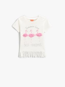 Koton - Girls Ecru T-shirt