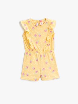 Koton - Girls Yellow Printed Dress