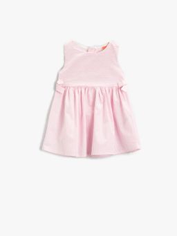 Koton - Girls Pink Stripes Dress