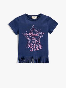 Koton - Girls Central Indigo T-shirt