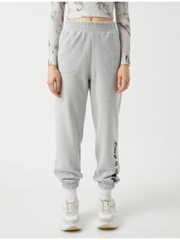 Koton - Grey Solid Casual Cargo Joggers