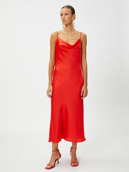 Koton - Women Red Solid Plain Normal Dress