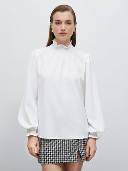 Koton - Balloon Sleeve Top For Women