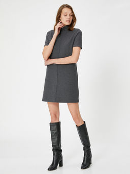 Koton - Knitted Dress with Short Sleeves