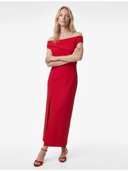 Koton - Off Shoulder Midi Dress