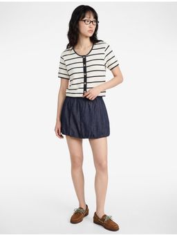 Koton - Womens White Short Sleeve Top