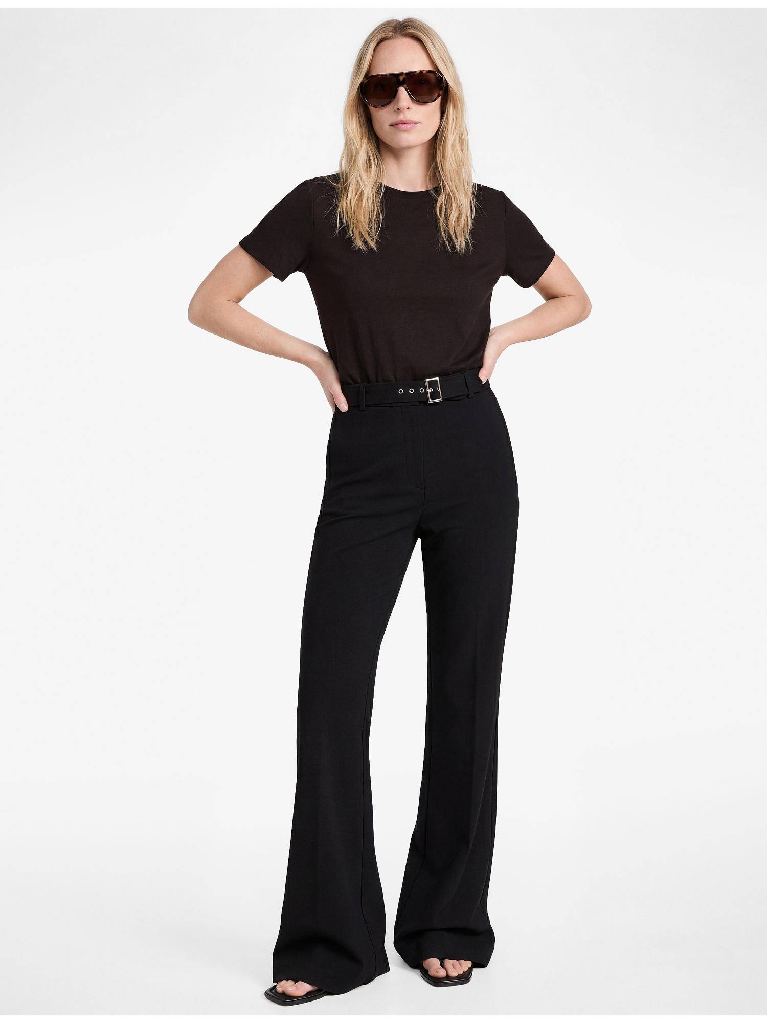 koton Womens Black Flared Pant-picture-23