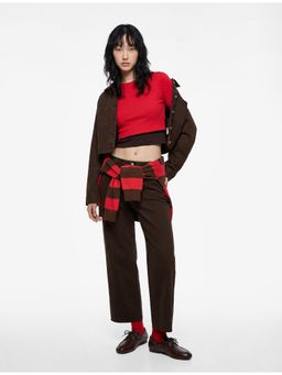 Koton - Womens Brown Culotte Jeans